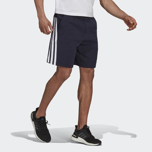 Adidas Sportswear 3 Stripes Shorts - Blue - Footkorner