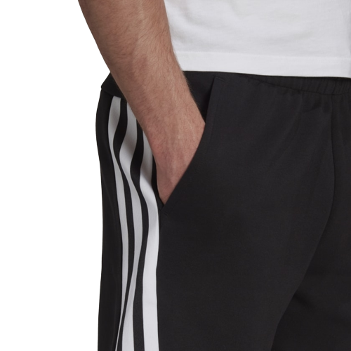 Adidas Sportswear 3 Stripes Shorts - Black/White - Footkorner
