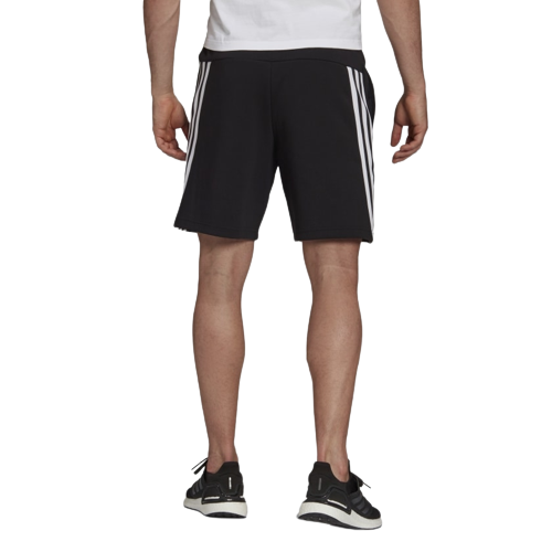 Adidas Sportswear 3 Stripes Shorts - Black/White - Footkorner