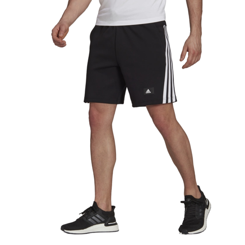 Adidas Sportswear 3 Stripes Shorts - Black/White - Footkorner