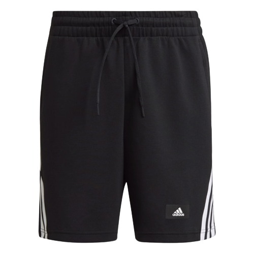 Adidas Sportswear 3 Stripes Shorts - Black/White - Footkorner