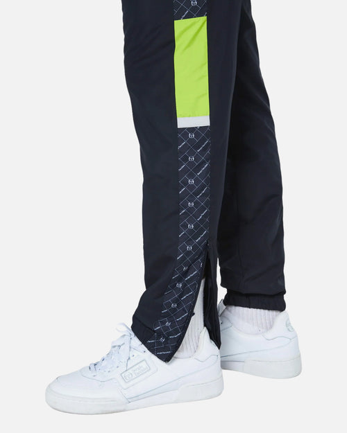 Sergio Tacchini Replika-Trainingsanzug – Schwarz/Blau/Gelb - Footkorner