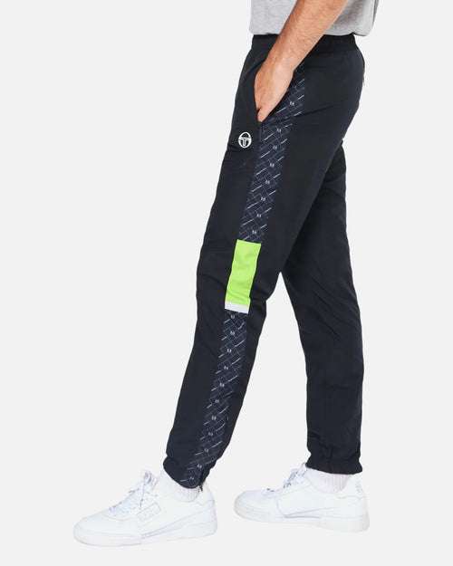 Sergio Tacchini Replika-Trainingsanzug – Schwarz/Blau/Gelb - Footkorner