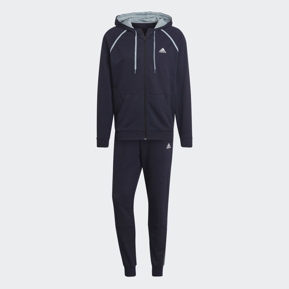 Adidas MTS Cotton Pip Trainingsanzug – Blau