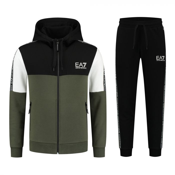FootkornerSurvêtement Emporio Armani EA7 Athletic Color Block  - Noir/Kaki