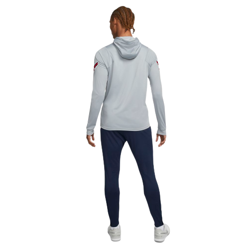 PSG Strike Fourth Hooded Tracksuit 2022 - Grey/Blue 