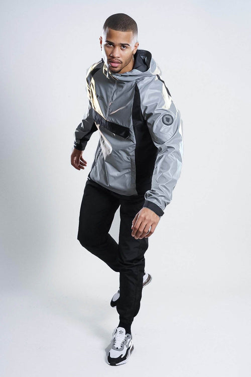 Comme des Loups Bronx Trainingsanzug – Reflect Grey/Schwarz - Footkorner