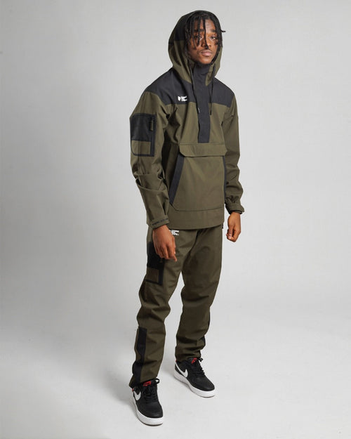 Comme des Loups Harlem 2 Tracksuit - Khaki/Black - Footkorner