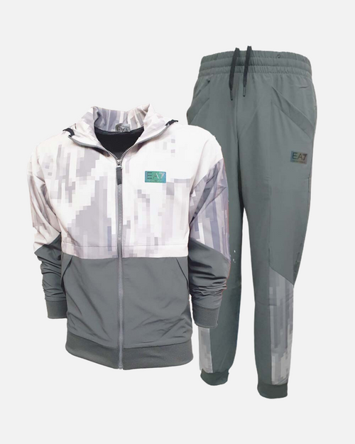 Emporio Armani EA7 Tracksuit - Grey/White - Footkorner