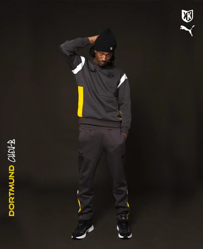Dortmund Archive Tracksuit 2022/2023 - Grey/White/Yellow