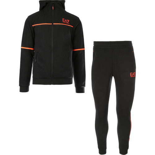 Emporio Armani EA7 Ventus 7 Natural Trainingsanzug - Schwarz/Orange - Footkorner