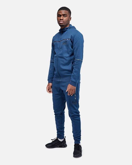 EA7 Tracksuit Hoodie Ventus 7 Tracksuit - Blue - Footkorner