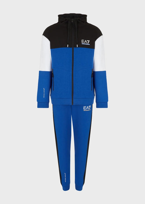 EA7 Ventus 7 Dynamic Athleten-Trainingsanzug – Blau/Weiß/Schwarz - Footkorner
