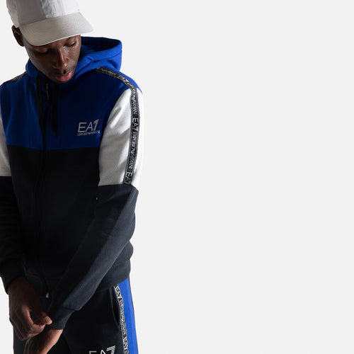 EA7 Ventus 7 Dynamic Athleten-Trainingsanzug – Blau/Weiß/Schwarz - Footkorner