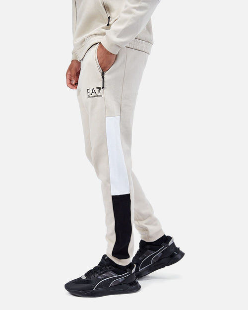 Emporio Armani EA7 Train Athletic Tracksuit - Beige/White/Black - Footkorner