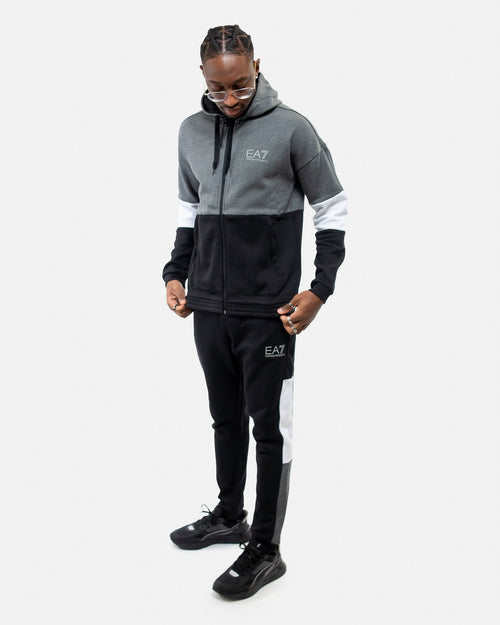 Emporio Armani EA7 Train Athletic Tracksuit - Black/White/Grey - Footkorner