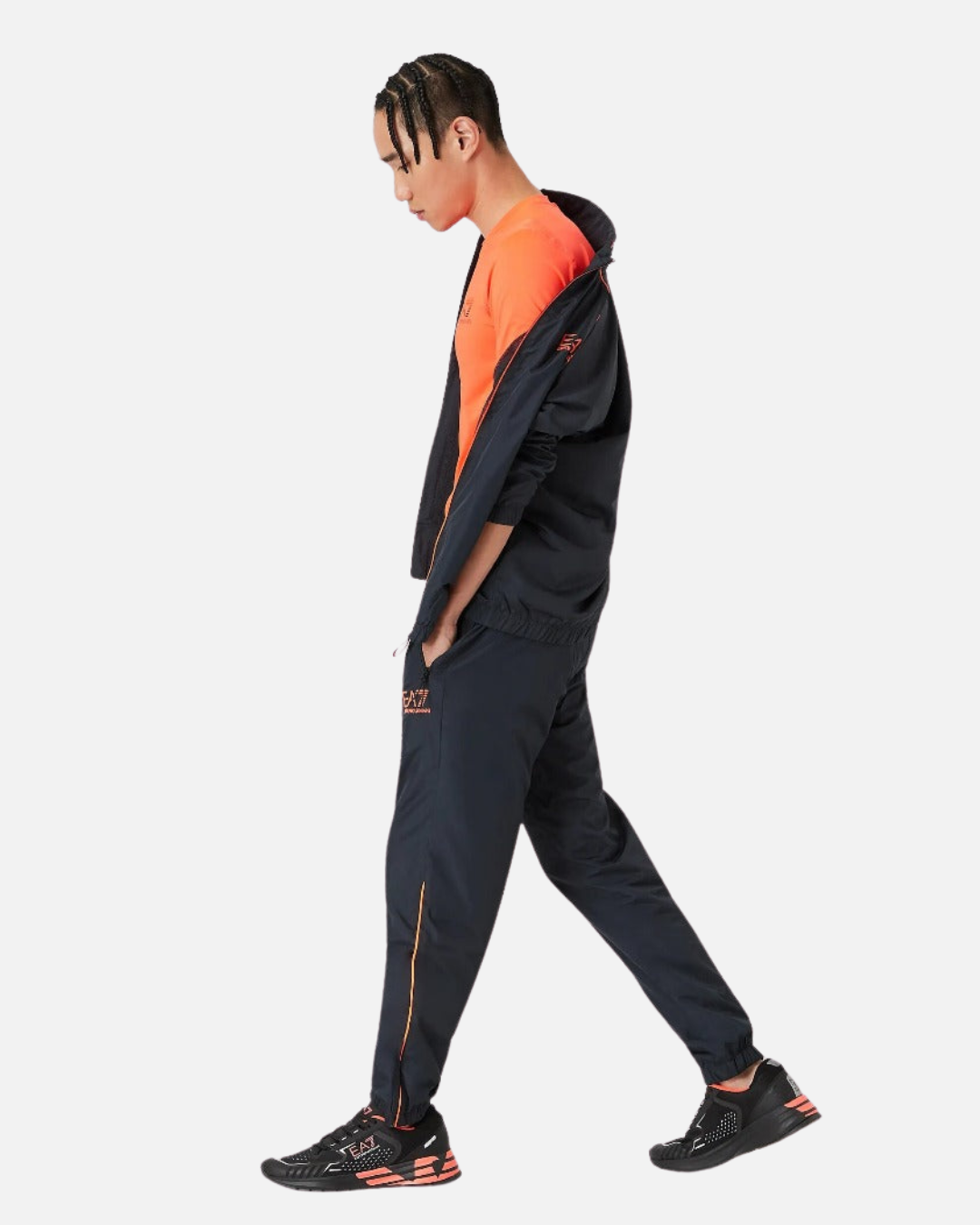 Emporio Armani EA7 Ventus 7 Tracksuit - Blue/Orange