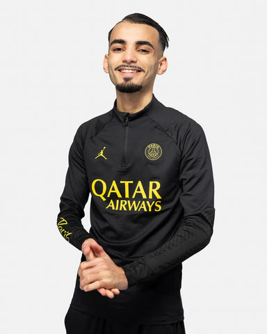 Jordan 2023 Paris Saint-Germain Fourth Jersey - black-yellow, S