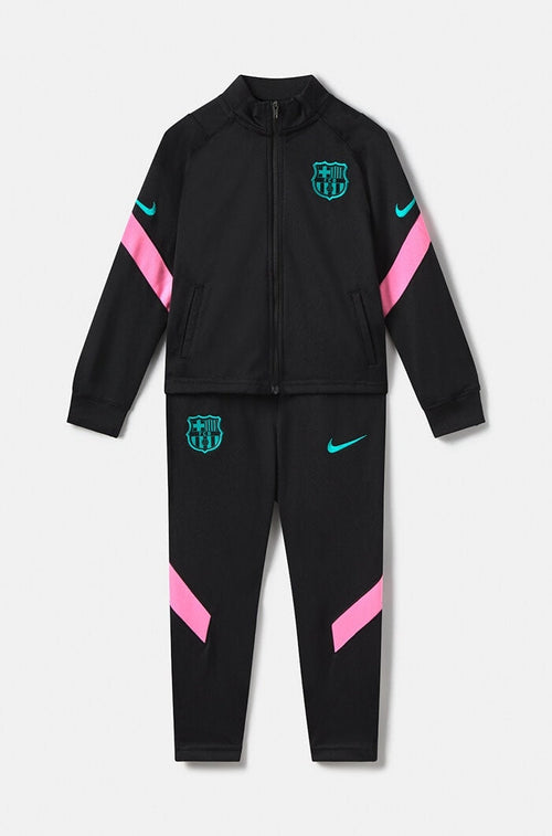 FC Barcelona Kids Tracksuit 2020/2021 - Black - Footkorner