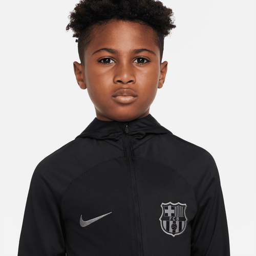 Survêtement FC Barcelone Junior 2022/2023 - Noir/Gris - Footkorner