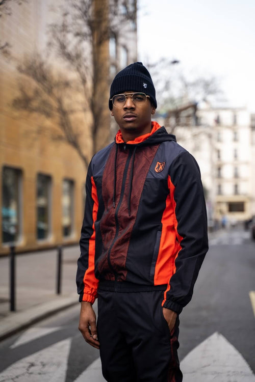Survêtement FK Diamond Mesh - Noir/Rouge - Footkorner