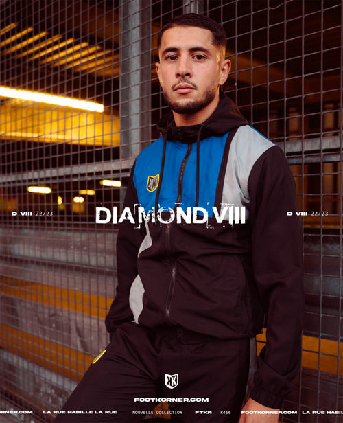 Tuta FK Diamond VIII - Nera/Blu/Grigia - Footkorner