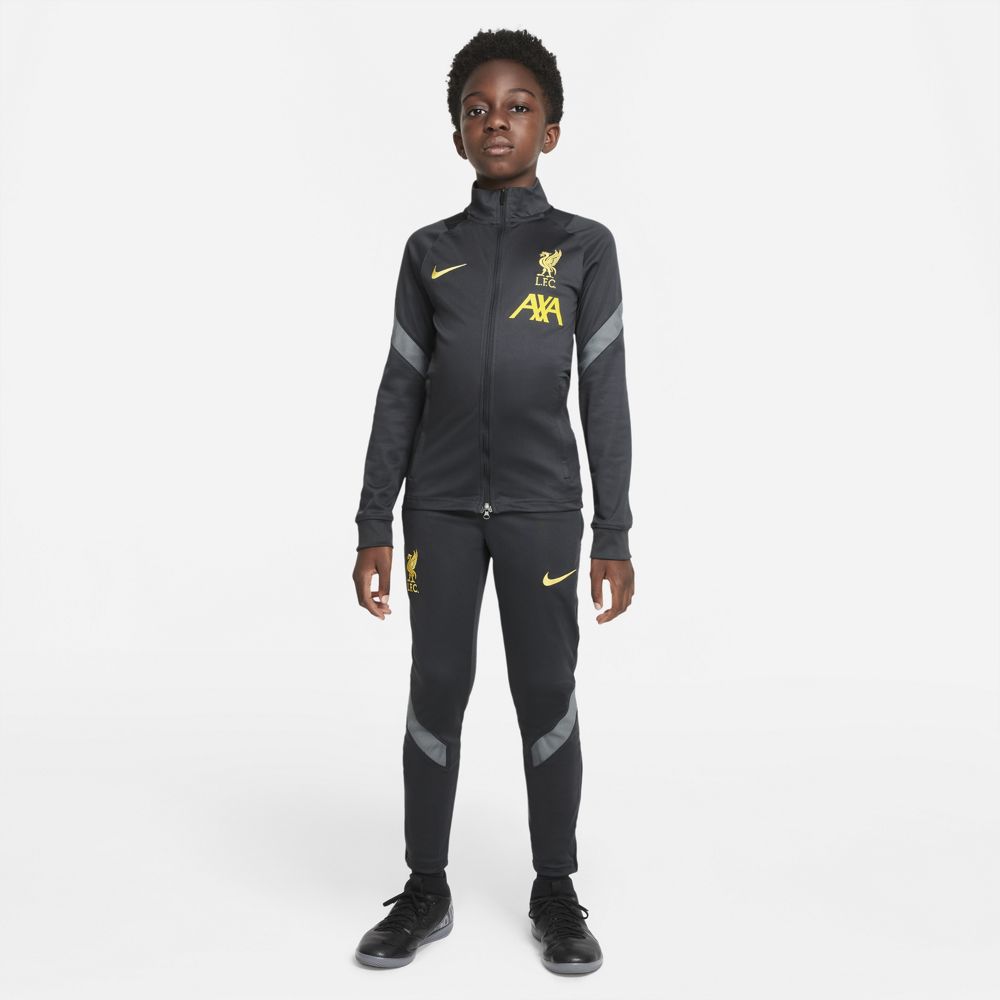 Liverpool Strike Junior Tracksuit 2021/2022 - Grey/Yellow