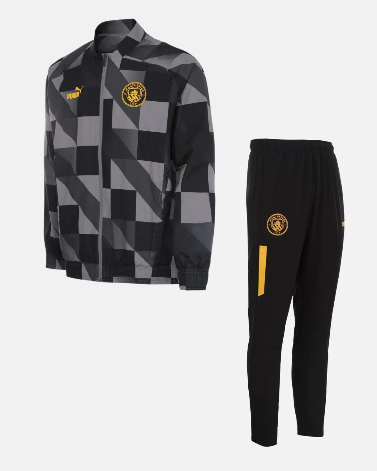 Manchester City Tracksuit 2022/2023 - Black/Grey/Yellow