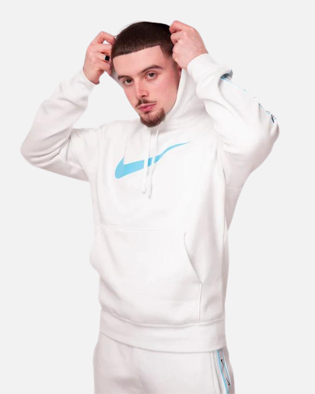 Nike Sportswear Repeat Tracksuit - White/Blue/Grey