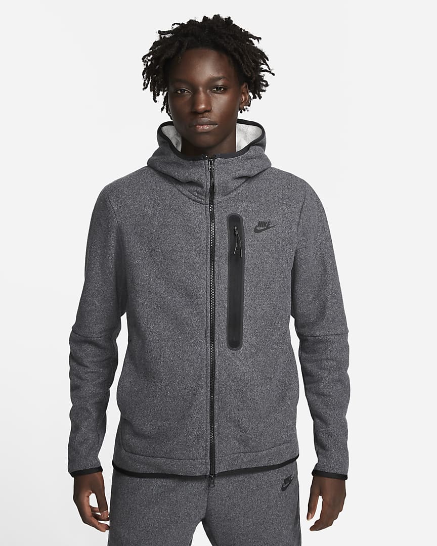 Tuta Nike Sportswear Tech Fleece - Grigio/Nero 