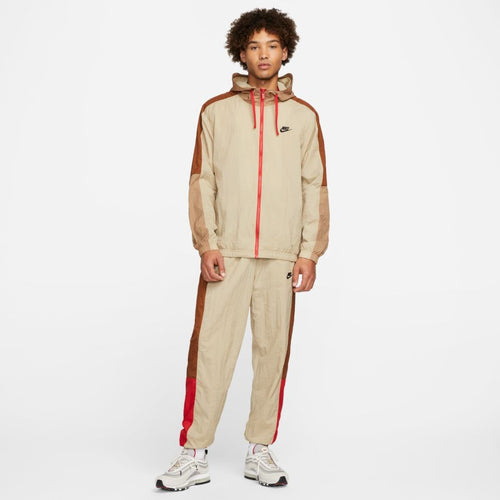 Nike Sportswear Essentials Woven Tracksuit - Brown - Footkorner