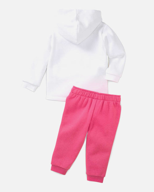 Puma Color Block Minicats Baby-Trainingsanzug – Rosa/Weiß - Footkorner