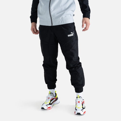 Puma Woven Trainingsanzug – Schwarz/Grau/Weiß - Footkorner