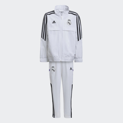Real Madrid Kids Tracksuit - White/Black - Footkorner