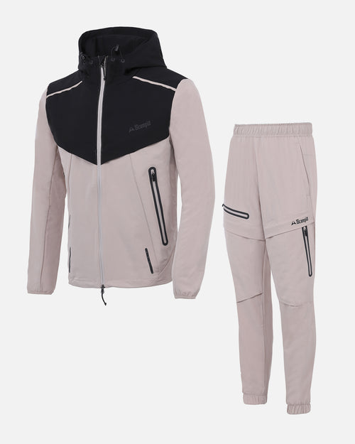 Survêtement Scampia Scalare - Beige/Noir - Footkorner