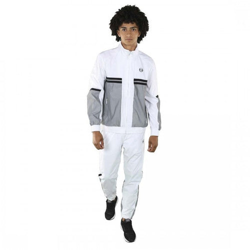 Sergio Tacchini Neilm Trainingsanzug – Weiß/Grau - Footkorner