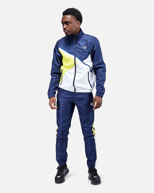 Sergio Tacchini Scaleno Trainingsanzug – Blau/Weiß/Gelb - Footkorner