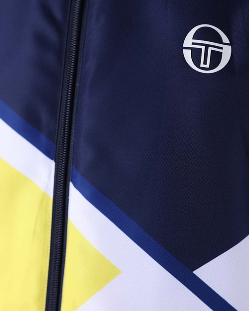 Sergio Tacchini Scaleno Trainingsanzug – Blau/Weiß/Gelb - Footkorner