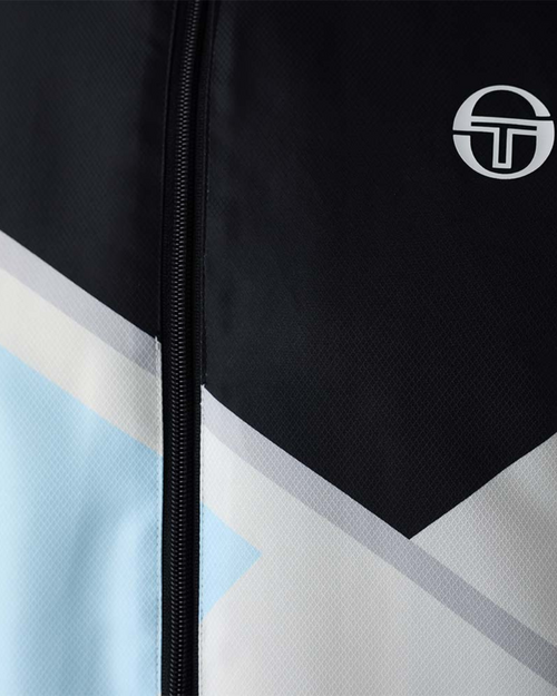 Trainingsanzug Sergio Tacchini Scaleno - Schwarz/Blau/Weiß - Footkorner
