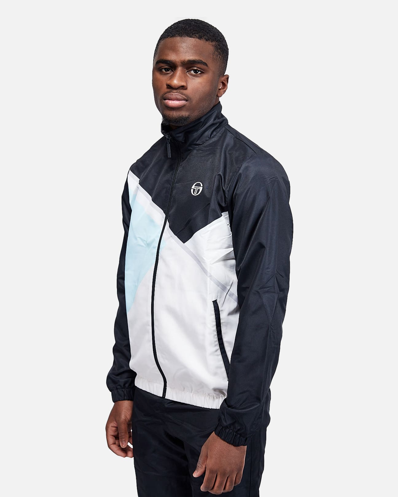 FootkornerTrainingsanzug Sergio Tacchini Scaleno - Schwarz/Blau/Weiß