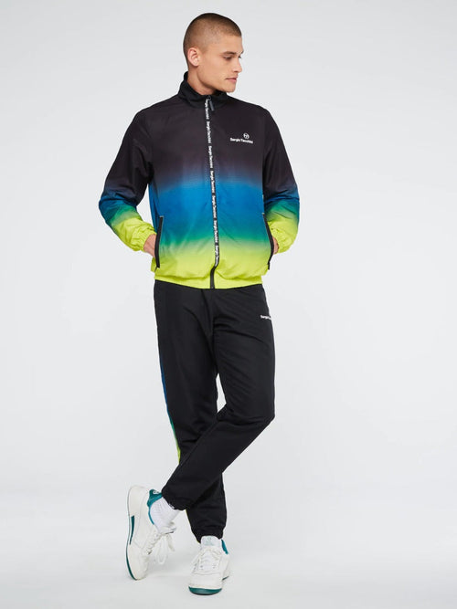 Trainingsanzug Sergio Tacchini Sfumata - Schwarz/Blau/Gelb - Footkorner