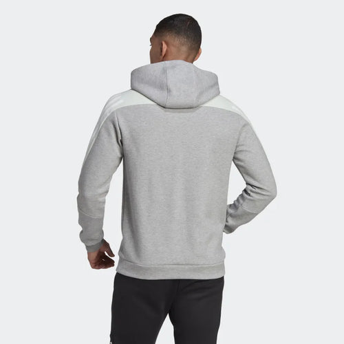 Felpa con cappuccio Adidas 3 Stripe Future Icons - Grigio/Bianco - Footkorner