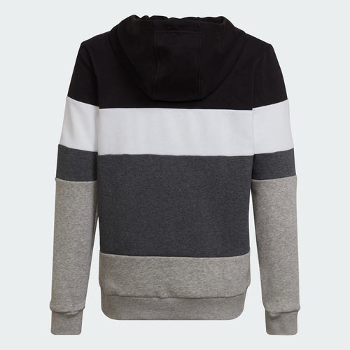 Adidas Essentials Colorblock Junior Hoodie - Grey/Black - Footkorner