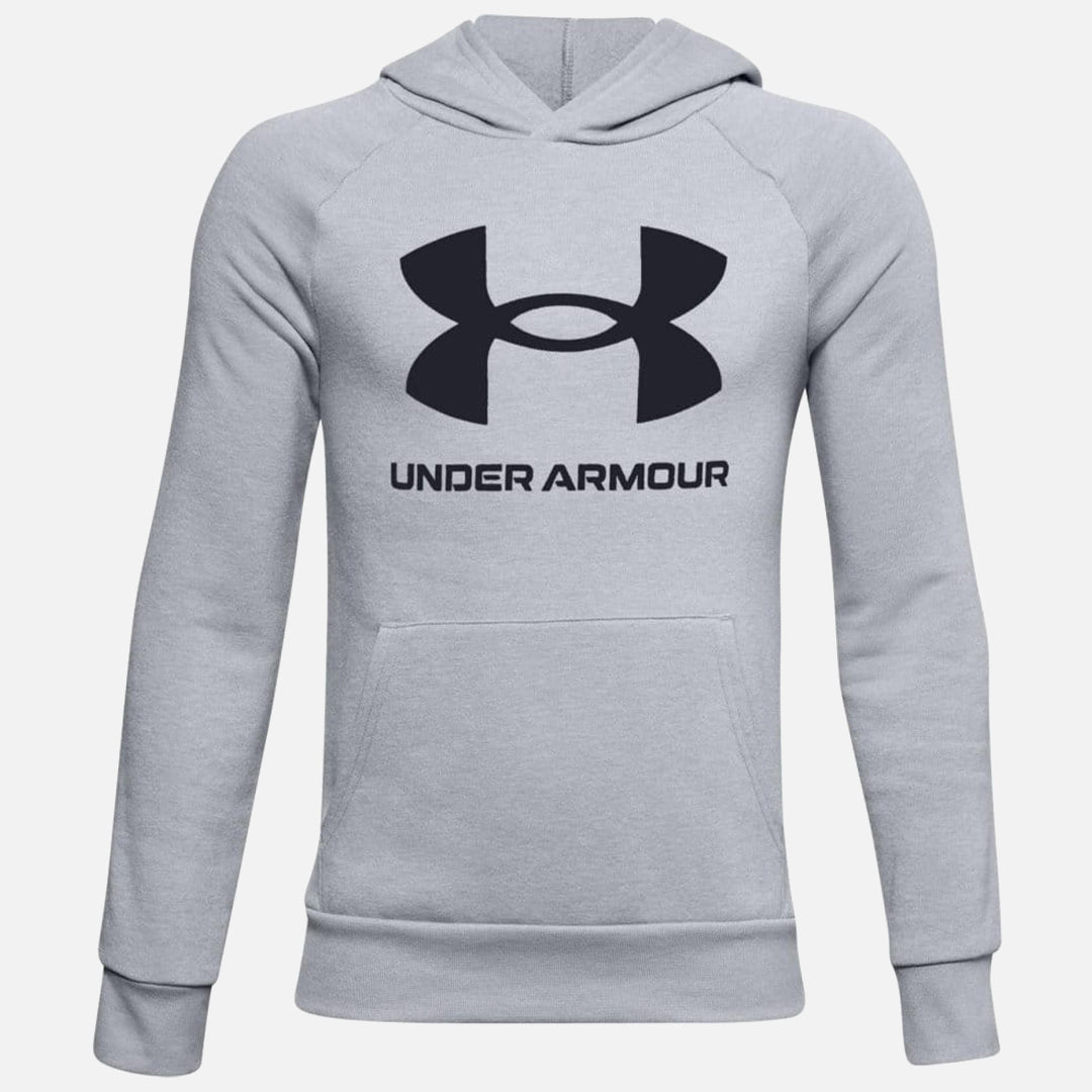 FootkornerSweat à capuche Under Armour Rival Fleece Big Logo Junior - Gris/Noir
