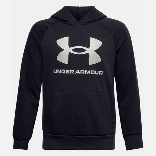 Under Armour Rival Fleece Big Logo Junior Kapuzenpullover – Schwarz - Footkorner