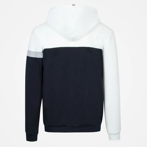 Veste à Capuche Zippé Le Coq Sportif Saison - Bleu/Gris/Blanc - Footkorner