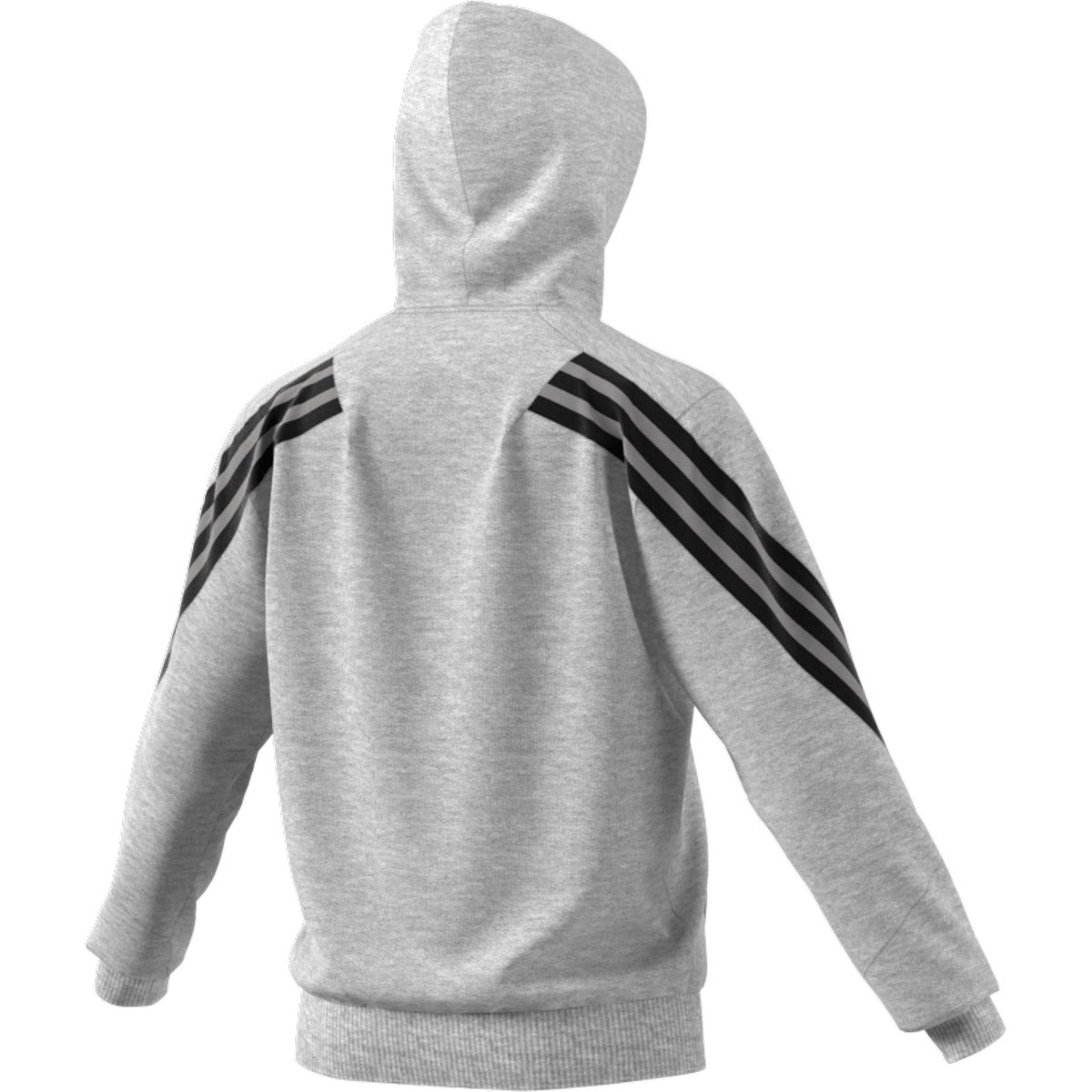 Adidas Stripes Hooded Jacket - Gray