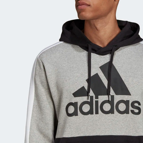 Sudadera Adidas Essentials Colorblock - Gris/Negro - Footkorner