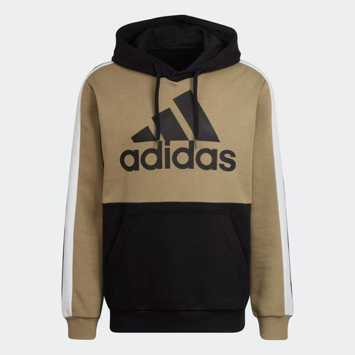 Sudadera con capucha Adidas Essentials Colorblock - Caqui/Negro/Blanco - Footkorner