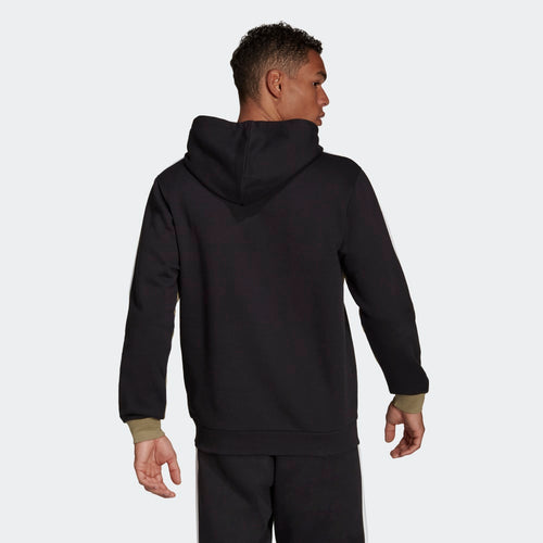 Sudadera con capucha Adidas Essentials Colorblock - Caqui/Negro/Blanco - Footkorner